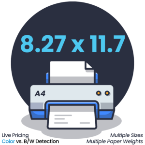 A4 Printing: A4 document printing 8.27 by 11.7