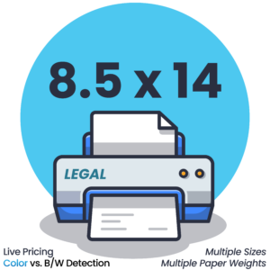 Legal Printing: Legal size document printing 8.5 by 14