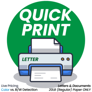 Quick Print Colour: Colour quick print document printing with automatic page detection